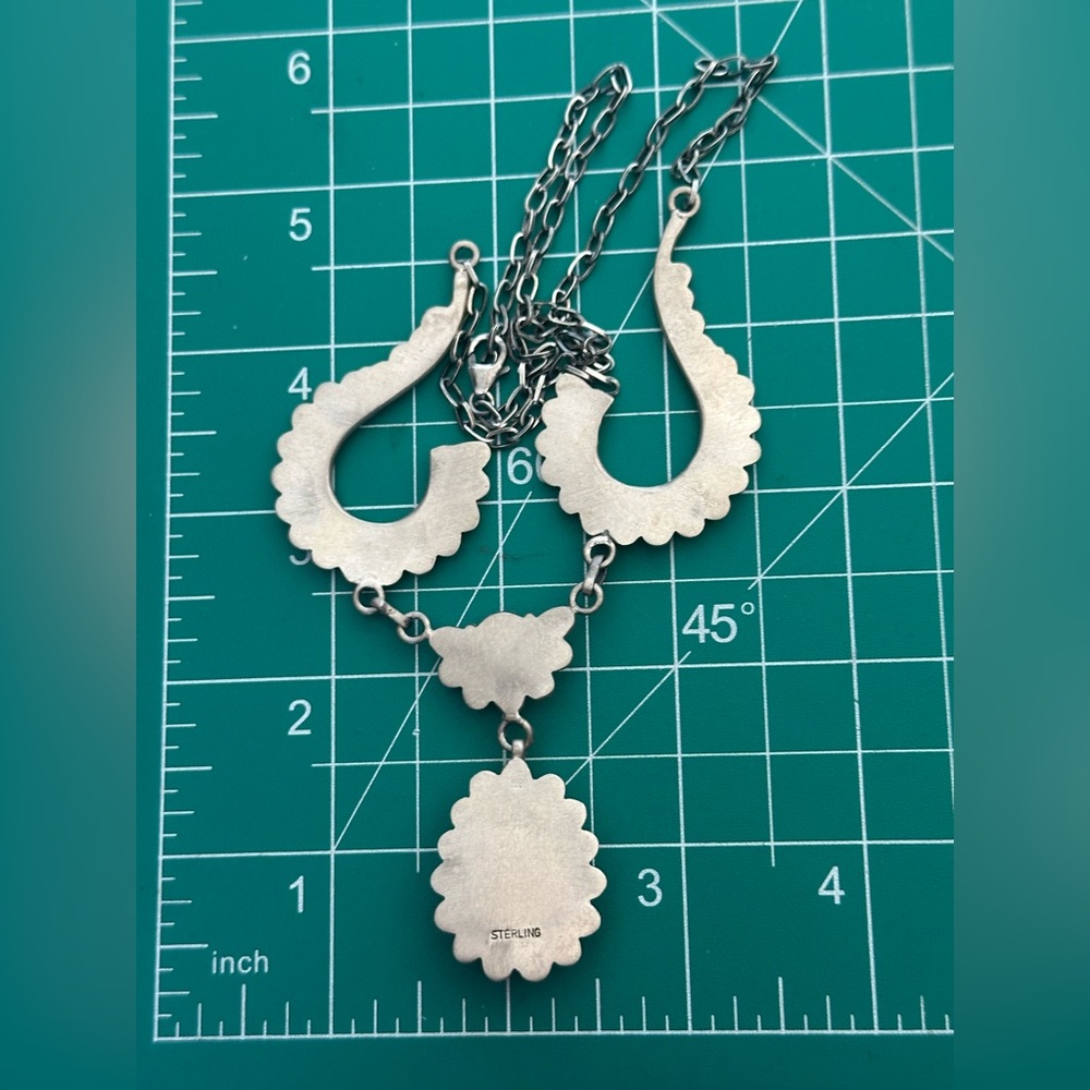 Kingman Turquoise Statement Lariat Southwestern S… - image 4